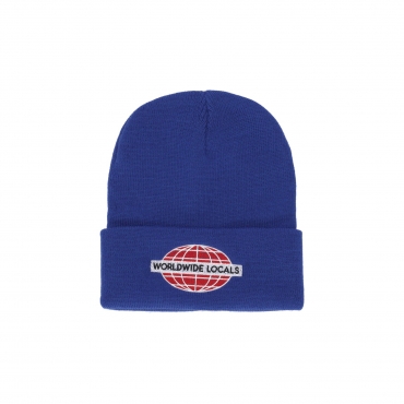 cappello uomo worldwide locals beanie ROYAL BLUE