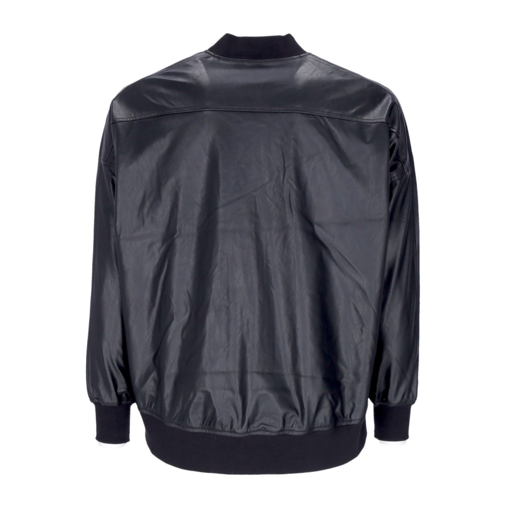 giubbotto donna t7 oversized faux leather bomber BLACK/DARK SHADOW CAT