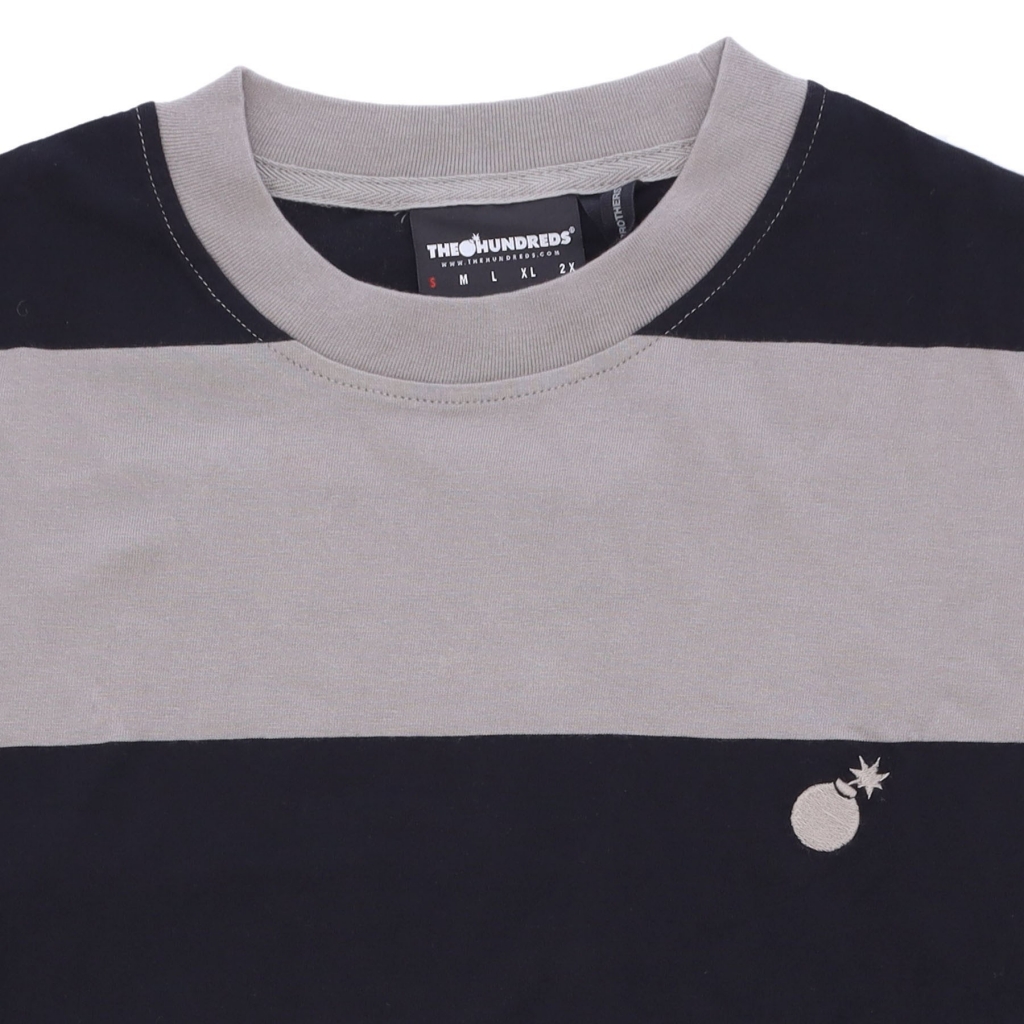 maglietta uomo block tee GREY