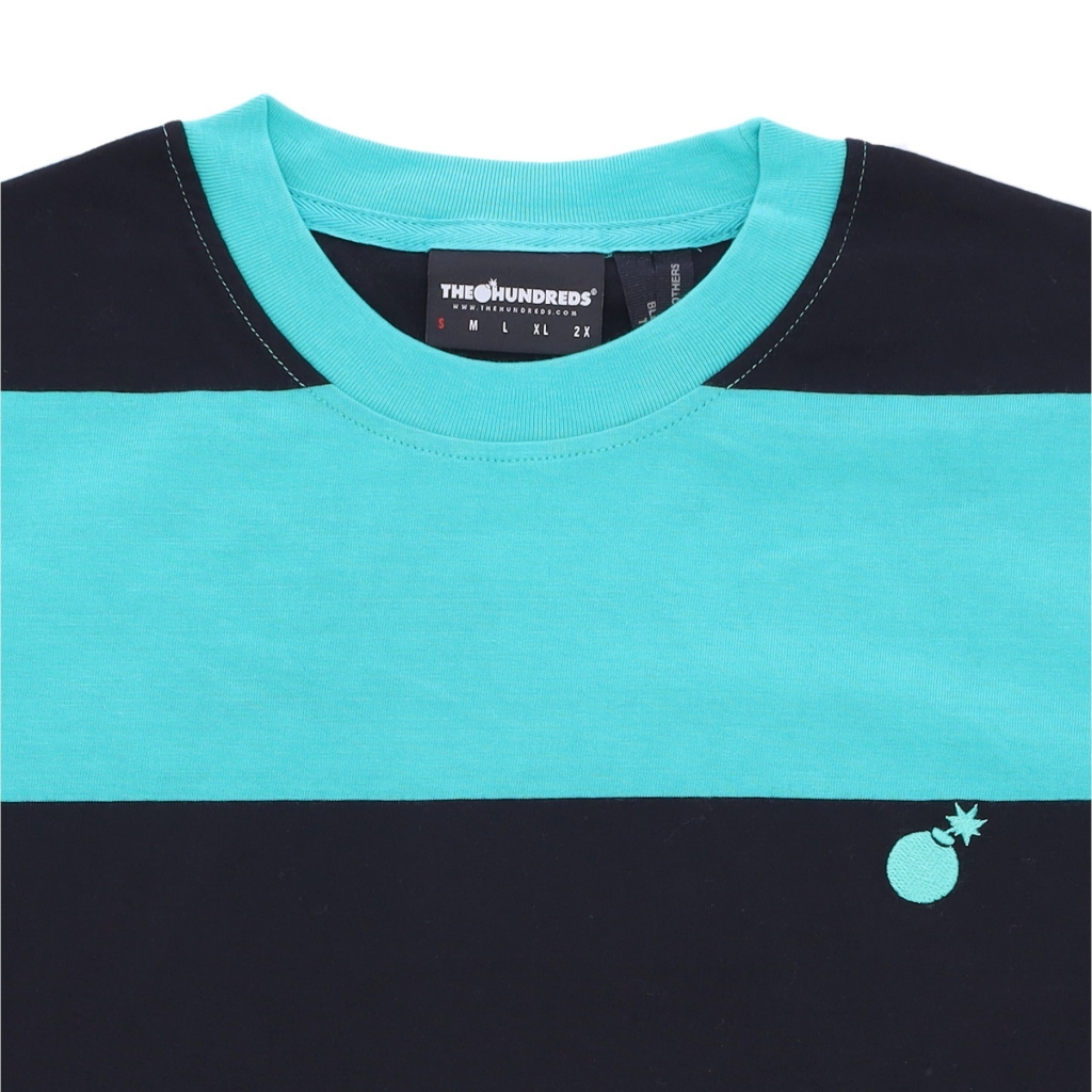 maglietta uomo block tee TEAL