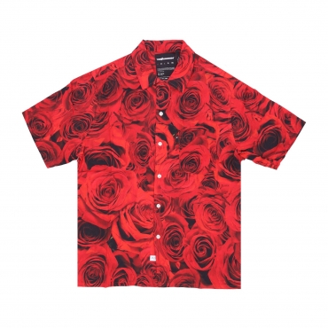 camicia manica corta uomo nature woven RED