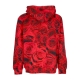 felpa cappuccio uomo rosa pullover RED