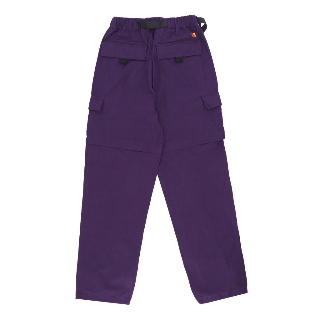 pantalone lungo uomo camp convertible pants PURPLE