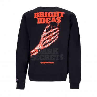 felpa girocollo uomo bright ideas crewneck x champions BLACK