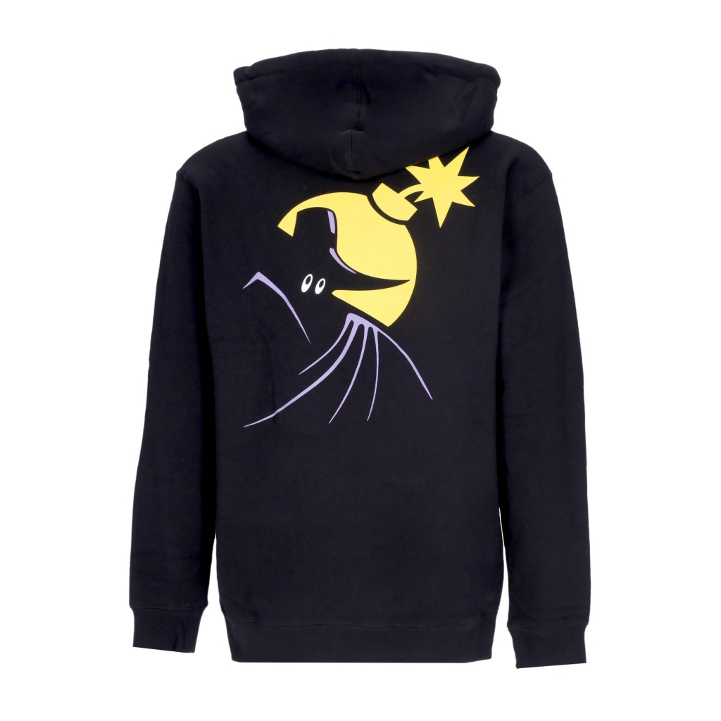 felpa cappuccio uomo midnight pullover BLACK