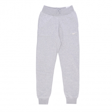 pantalone tuta felpato donna sportswear phoenix fleece high-waisted joggers DK GREY HEATHER/SAIL