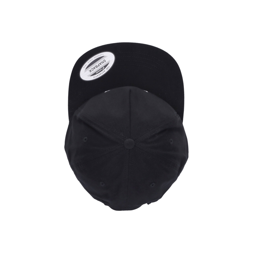 cappellino visiera piatta uomo usualism cap BLACK