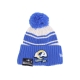 cappello pom pom uomo nfl sideline sport knit losram CHROME WHITE/ORIGINAL TEAM COLORS