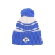 cappello pom pom uomo nfl sideline sport knit losram CHROME WHITE/ORIGINAL TEAM COLORS