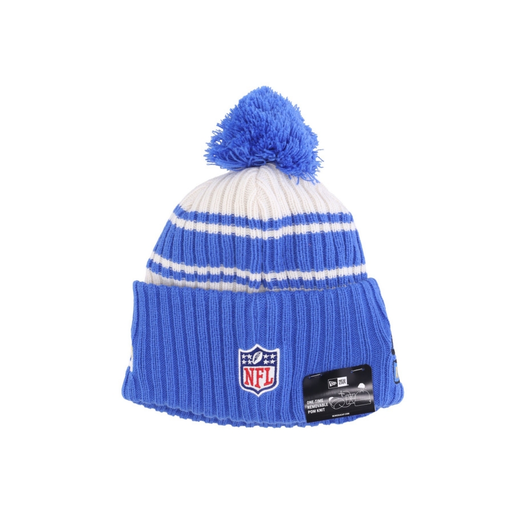 cappello pom pom uomo nfl sideline sport knit losram CHROME WHITE/ORIGINAL TEAM COLORS