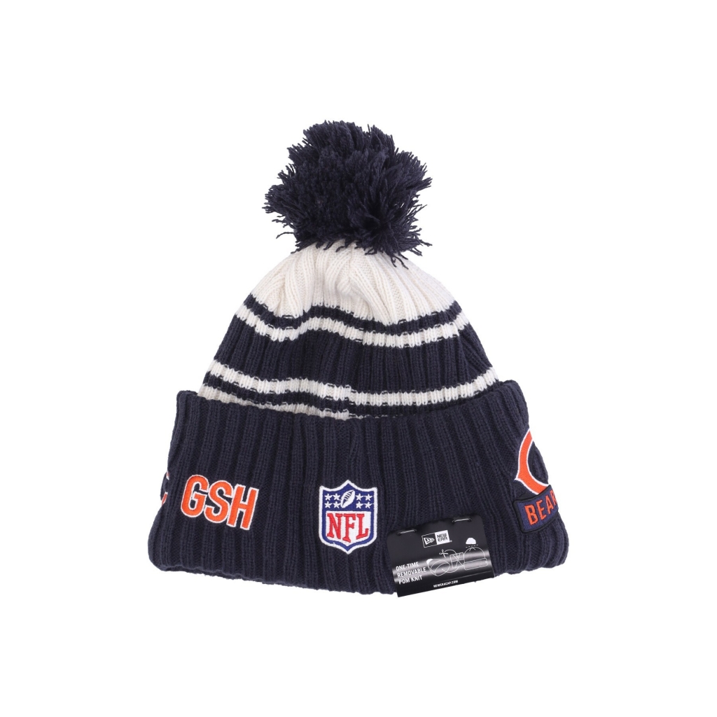 cappello pom pom uomo nfl sideline sport knit chibea CHROME WHITE/ORIGINAL TEAM COLORS