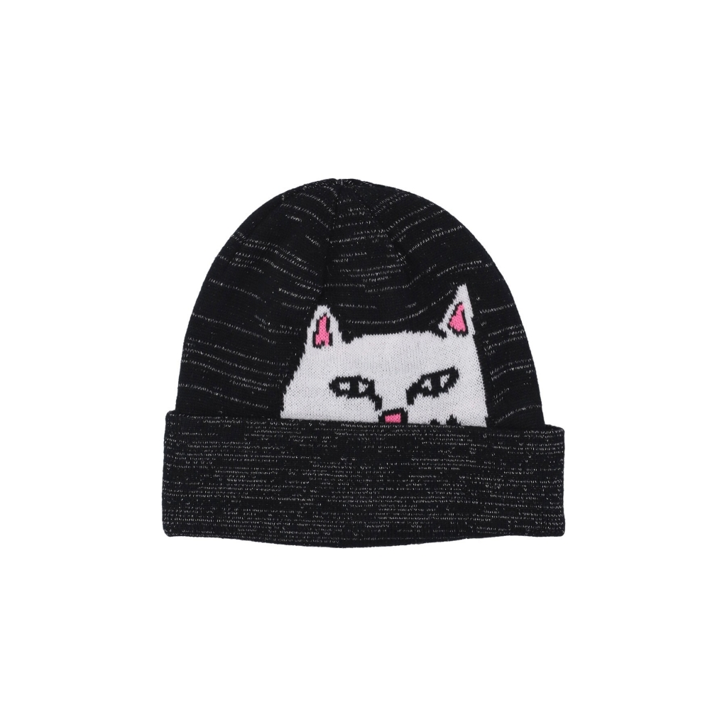 cappello uomo peeking nermal 3m reflective beanie BLACK