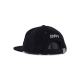 cappellino visiera piatta uomo super high 6panel cap BLACK