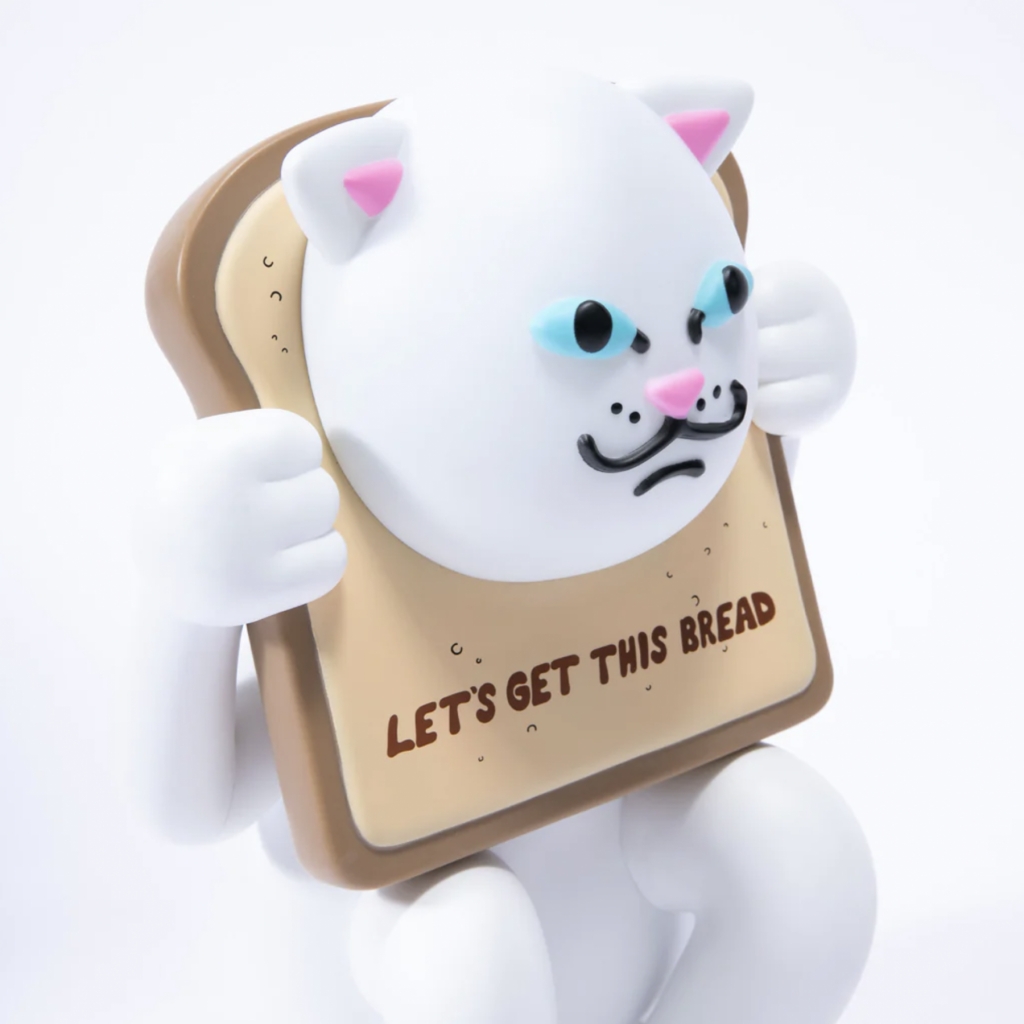 toys uomo lets get this bread vinyl figure WHITE