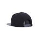 cappellino visiera piatta uomo team 2 snapback BLACK