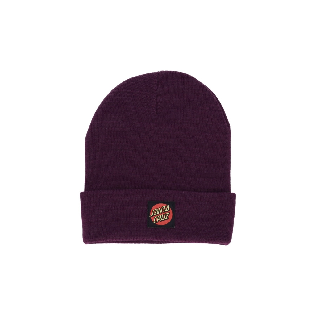 cappello uomo classic label beanie BEETROOT