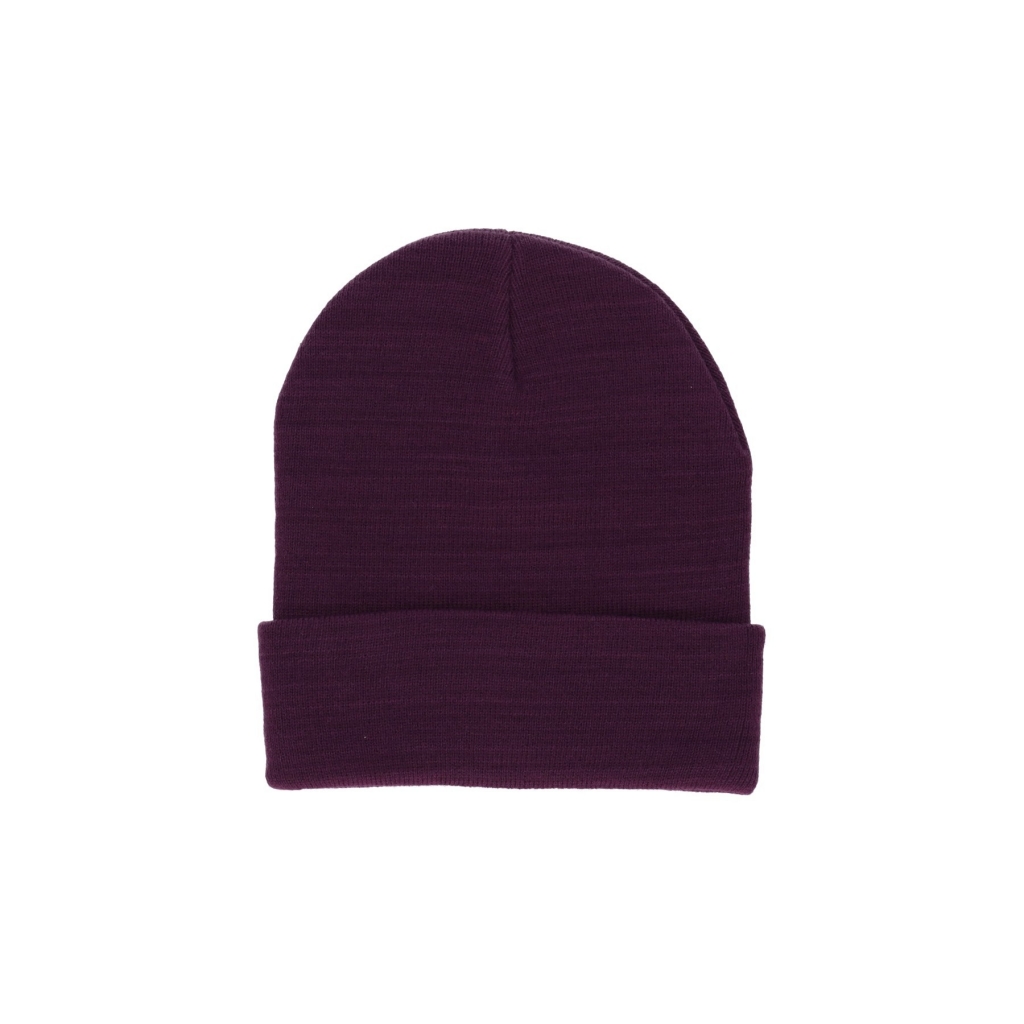 cappello uomo classic label beanie BEETROOT