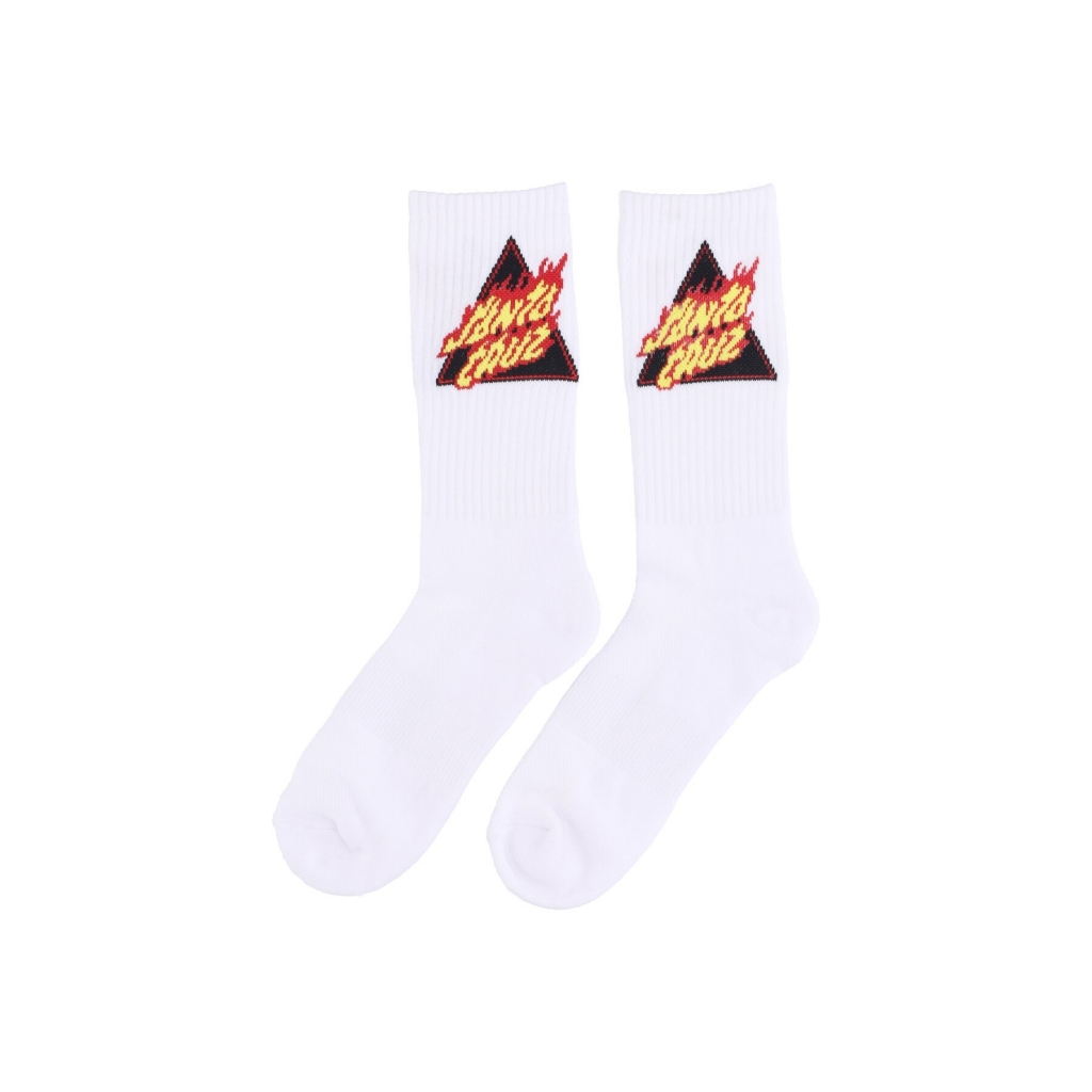 calza media uomo flamed not a dot sock WHITE