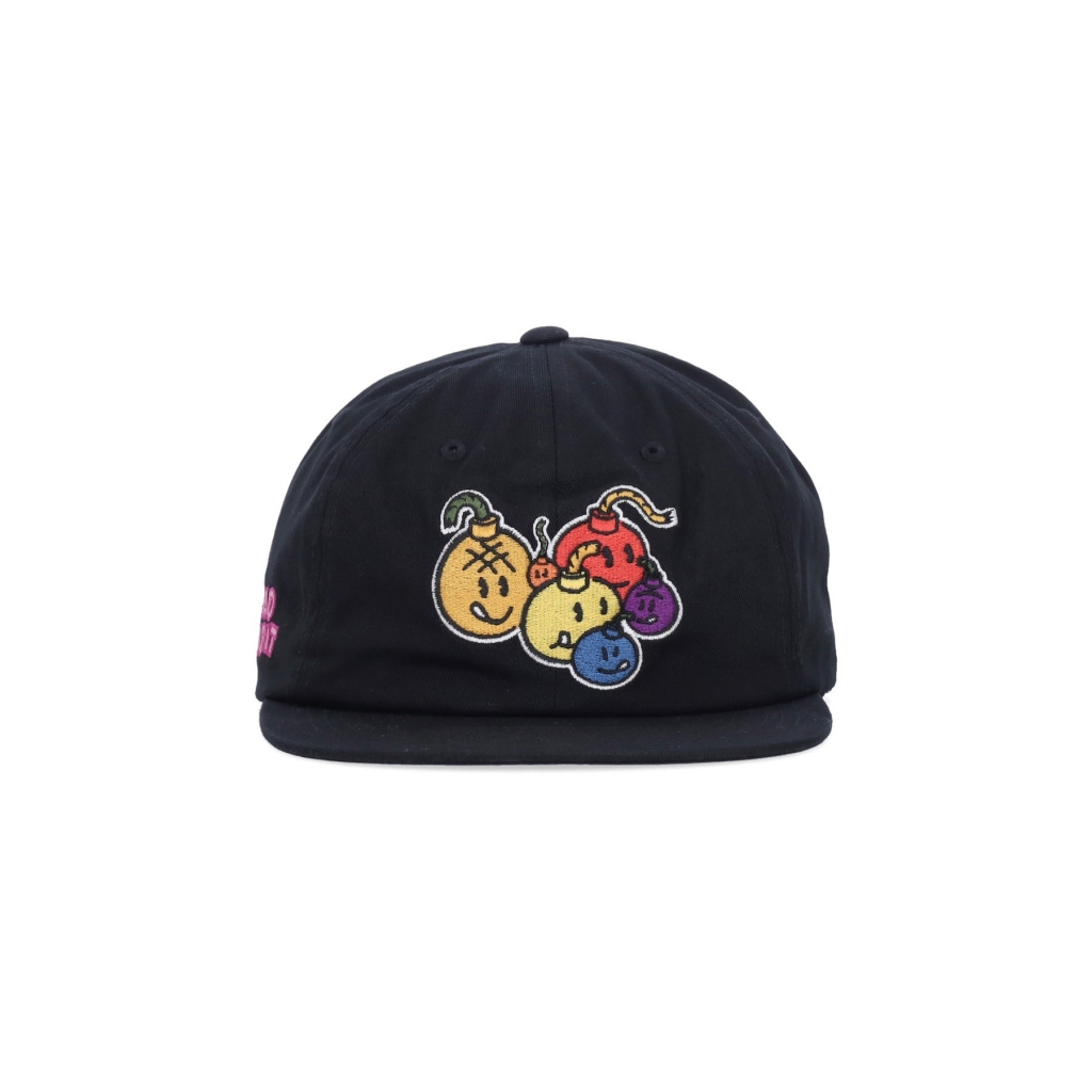 cappellino visiera piatta uomo froots snapback BLACK