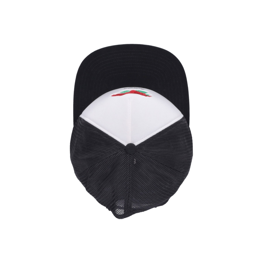 cappellino visiera piatta uomo roses trucker BLACK