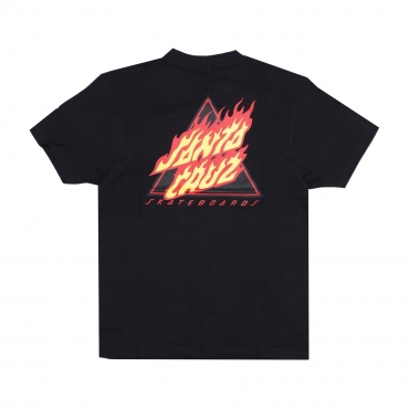 maglietta uomo flamed not a dot tee BLACK