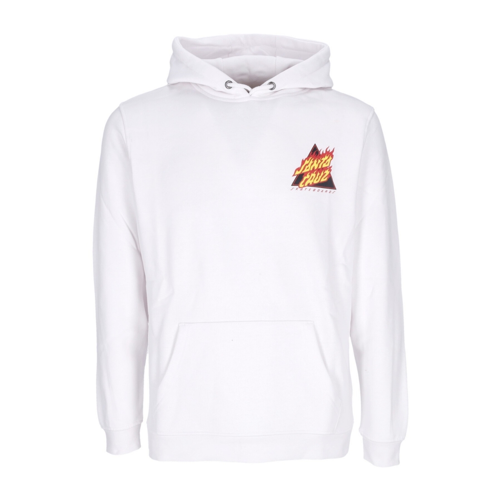 felpa cappuccio uomo flamed not a dot hood WHITE