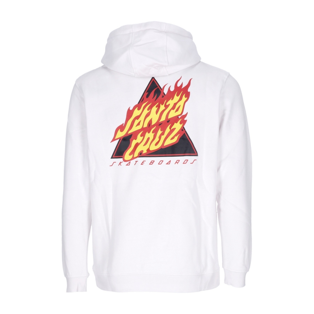 felpa cappuccio uomo flamed not a dot hood WHITE