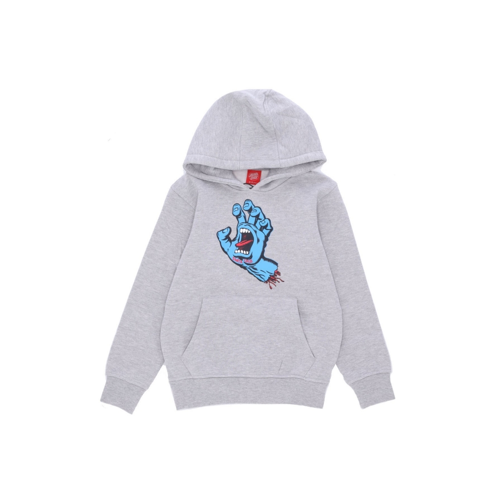 felpa cappuccio ragazzo screaming hand hood HEATHER GREY