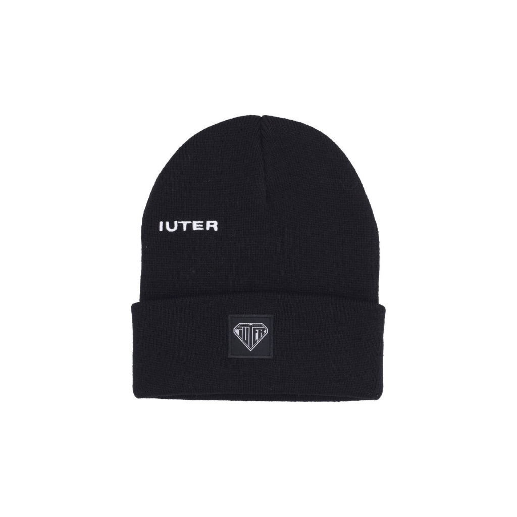 cappello uomo logo beanie BLACK