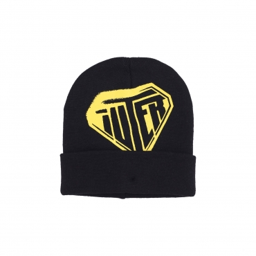 cappello uomo stencil beanie BLACK/YELLOW