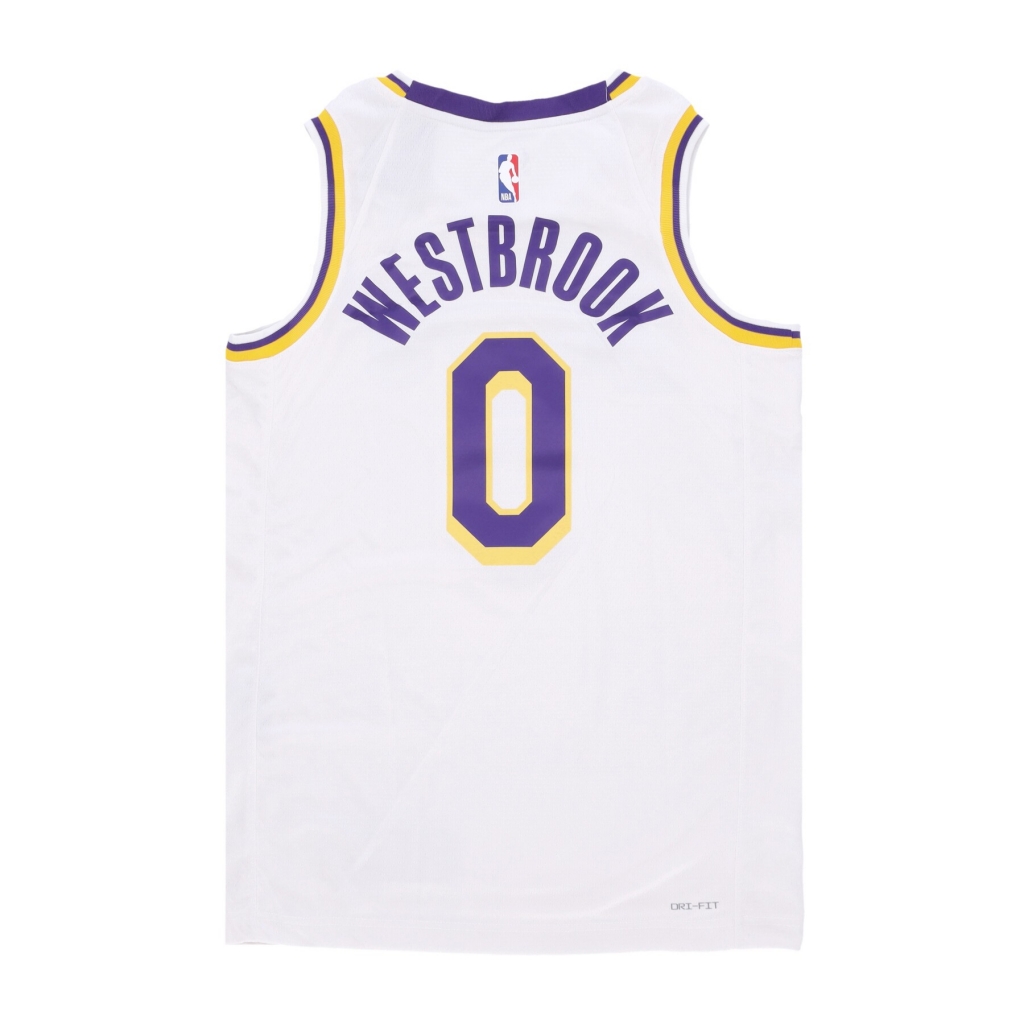 canotta basket uomo nba icon edition 22 dri-fit swingman jersey no 0 russell westbrook loslak WHITE