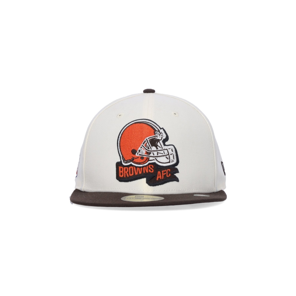 cappellino visiera piatta uomo nfl sideline 5950 clebro CHROME WHITE/ORIGINAL TEAM COLORS