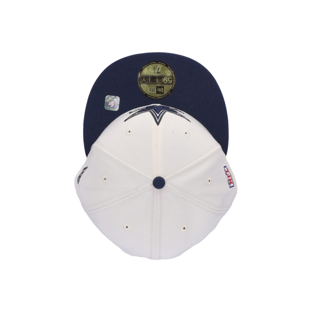 cappellino visiera piatta uomo nfl sideline 5950 dalcow CHROME WHITE/ORIGINAL TEAM COLORS