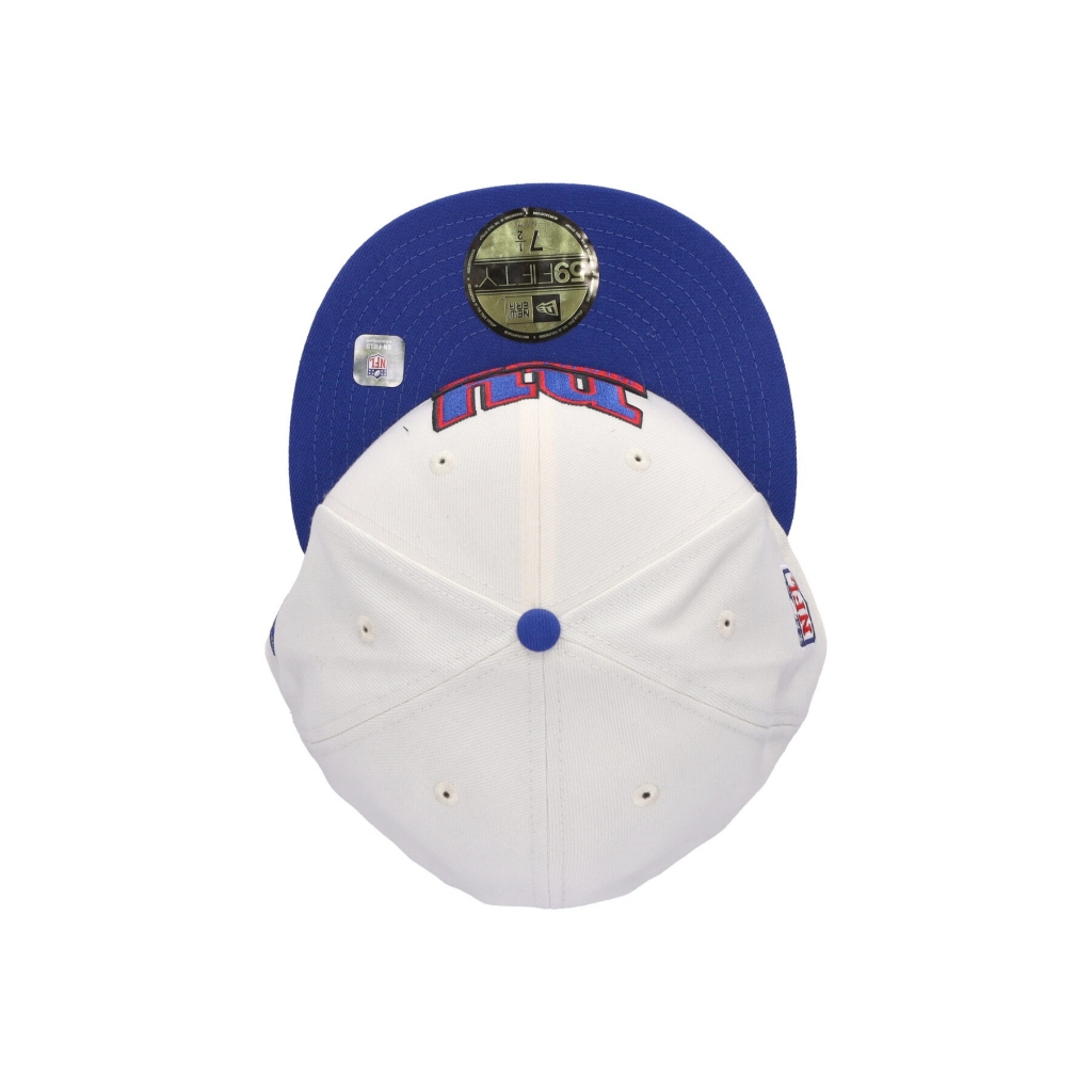 cappellino visiera piatta uomo nfl sideline 5950 neygia CHROME WHITE/ORIGINAL TEAM COLORS