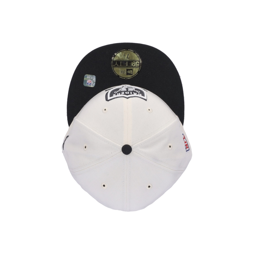 cappellino visiera piatta uomo nfl sideline 5950 lasrai CHROME WHITE/ORIGINAL TEAM COLORS