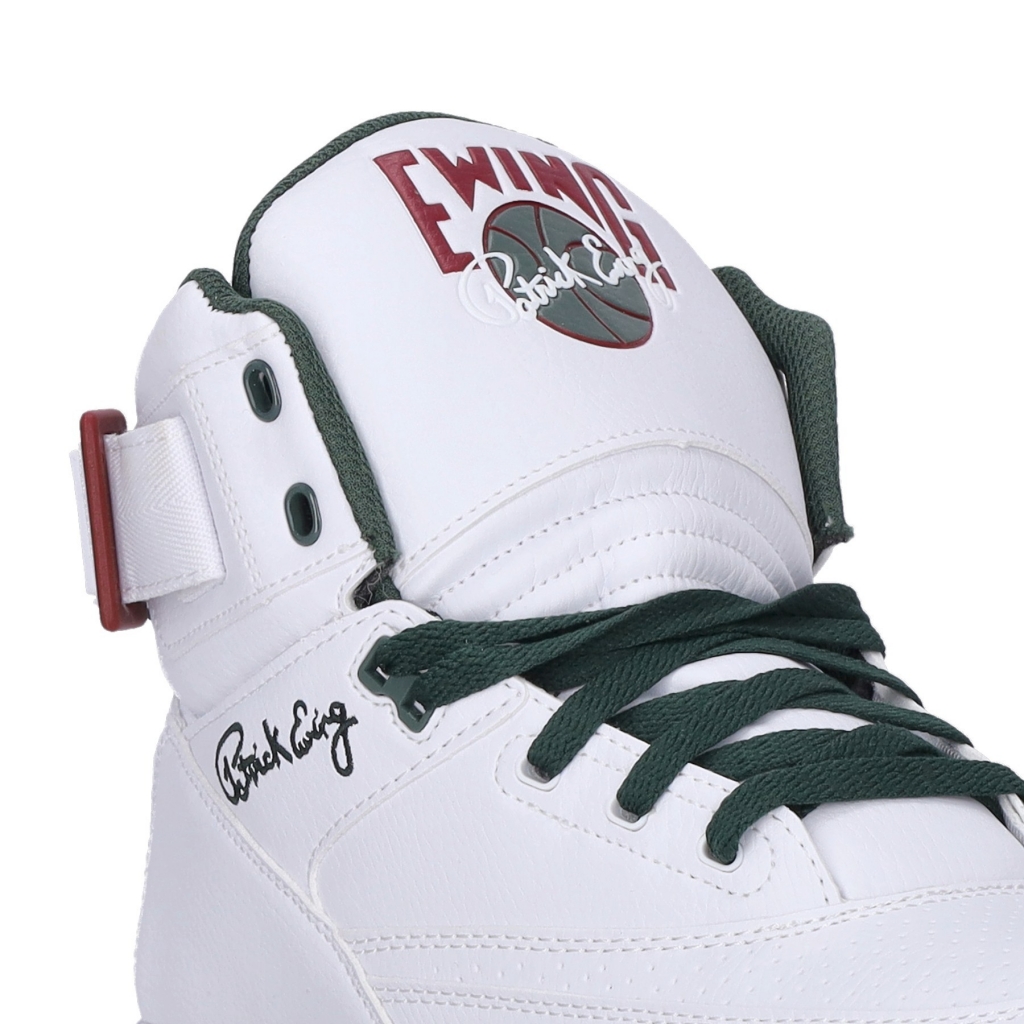 scarpa basket uomo ewing 33 hi pu WHITE/SYCAMORE/BIKING RED