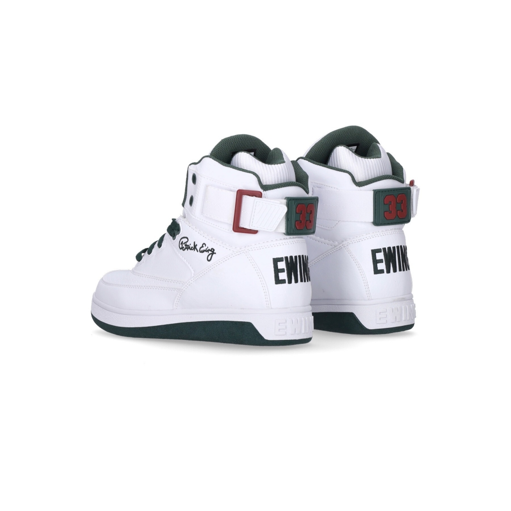 scarpa basket uomo ewing 33 hi pu WHITE/SYCAMORE/BIKING RED