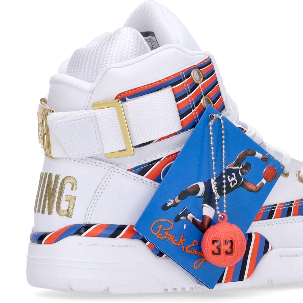 scarpa basket uomo ewing 33 hi radiate x tom sandford WHISPER WHITE/PRINCE BLUE/RED ORANGE