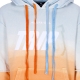 felpa leggera cappuccio uomo double hoodie x triple j CYAN/ORANGE