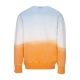 felpa leggera girocollo uomo degrade crewneck x triple j CYAN/ORANGE