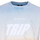 felpa leggera girocollo uomo degrade crewneck x triple j CYAN/ORANGE