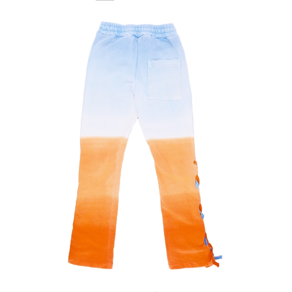 pantalone tuta leggero uomo degrade flare pants x triple j CYAN/ORANGE