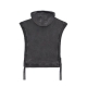 felpa leggera uomo poncho hoodie x triple j BLACK