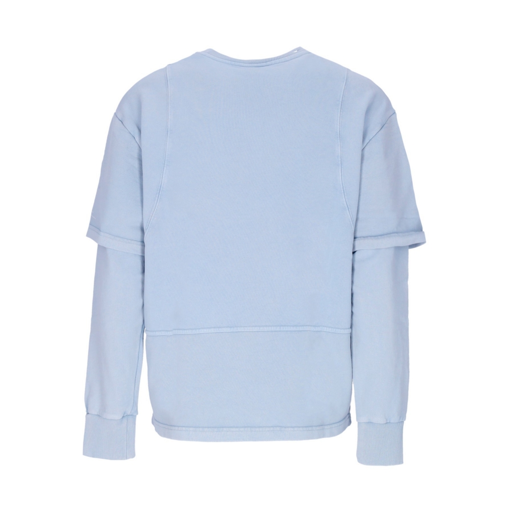 felpa leggera girocollo uomo over crewneck x triple j CYAN