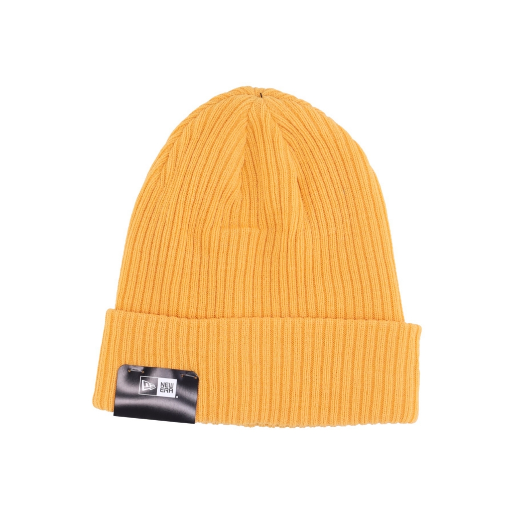 cappello uomo ne colour cuff beanie YELLOW