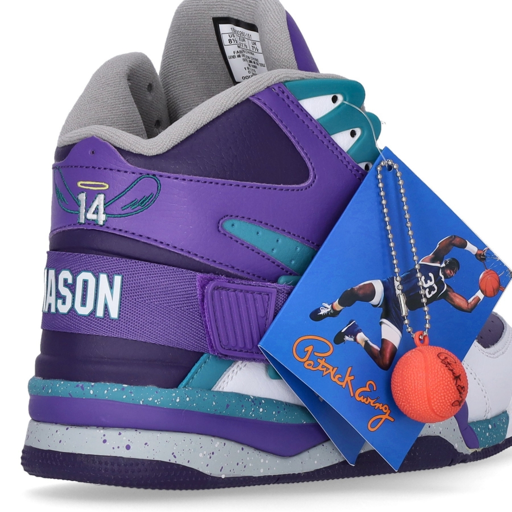 scarpa basket uomo ewing concept x anthony mason charlotte hornets edition WHITE/PURPLE/TEAL