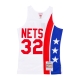 canotta basket uomo nba home jersey hardwood classics no 32 julius erving 1973-74 neynet WHITE/ORIGINAL TEAM COLORS