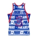 canotta basket uomo nba teamwrap swingman jersey hardwood classics no 3 allen iverson 1996-97 phi76e BLUE