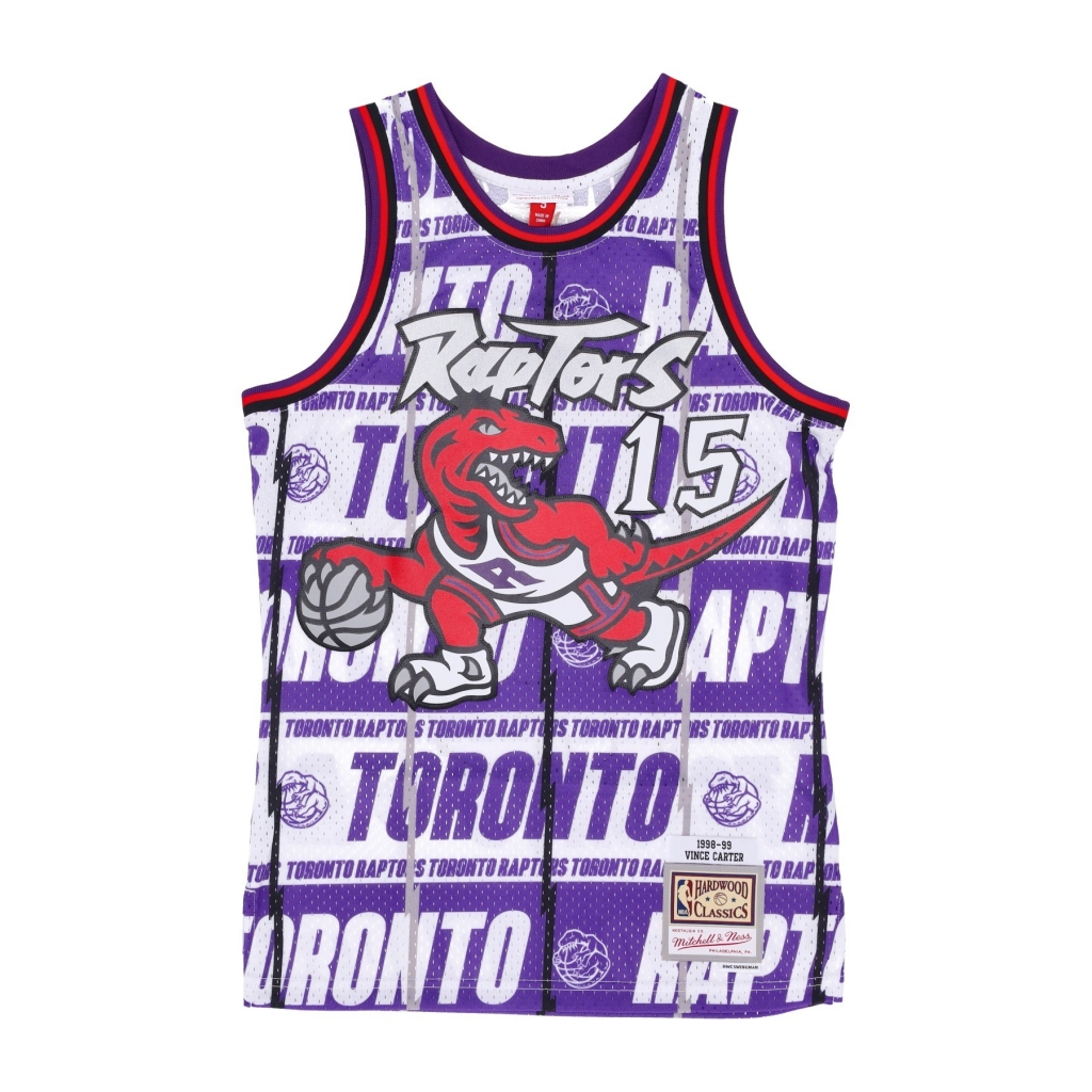 canotta basket uomo nba teamwrap swingman jersey hardwood classics no 15 vince carter 1998-99 torrap PURPLE