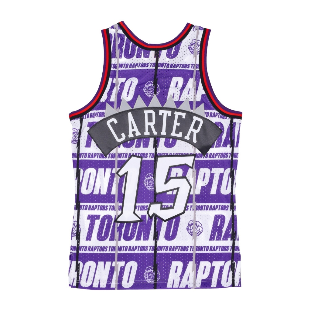 canotta basket uomo nba teamwrap swingman jersey hardwood classics no 15 vince carter 1998-99 torrap PURPLE